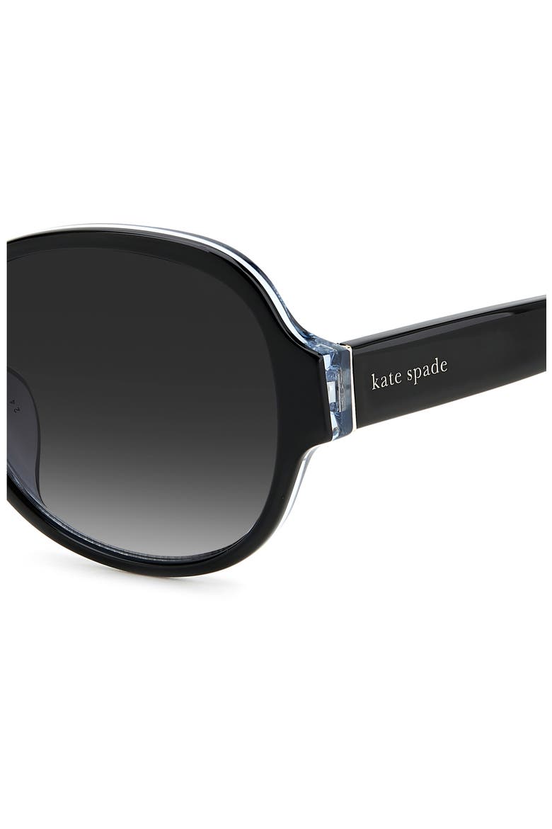 addilynn 57mm gradient round sunglasses, Alternate, color, GOLD/ GREY SHADED