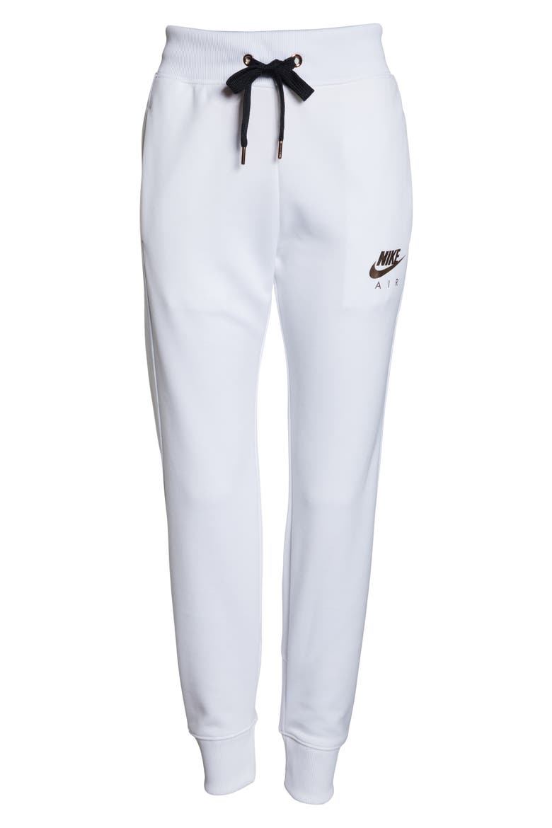 Sportswear Air Jogger Pants, Alternate, color, WHITE/ ROSE GOLD/ BLACK