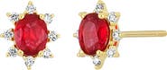 Bony Levy El Mar Ruby & Diamond Stud Earrings