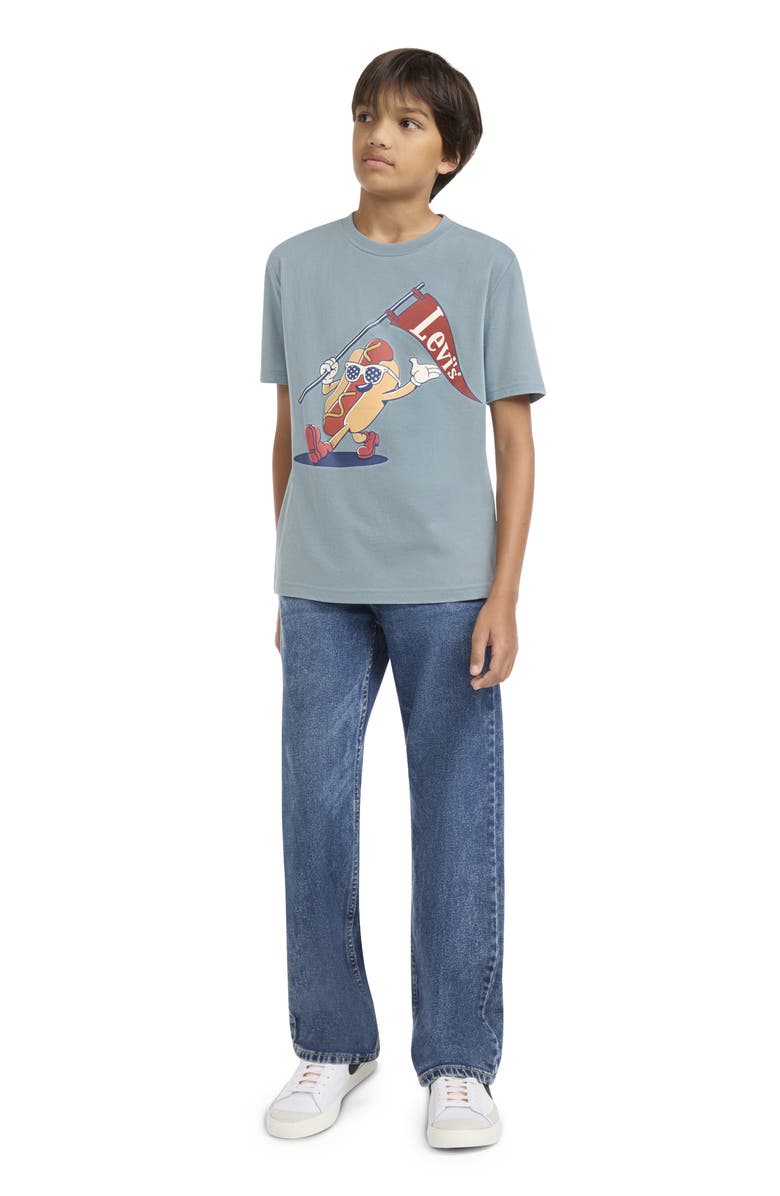 Levi's Kids' Hot Dog Logo Graphic T-Shirt, Alternate, color, Lead