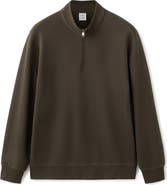 MANGO Quarter Zip Pullover