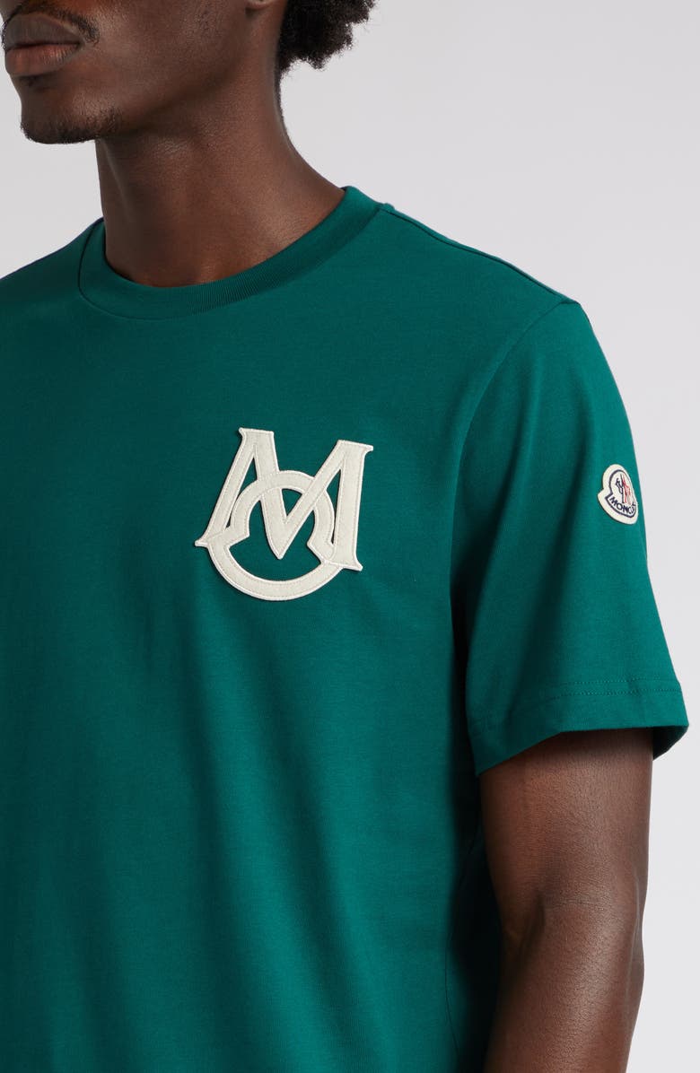 Moncler Logo Patch T-Shirt, Alternate, color,