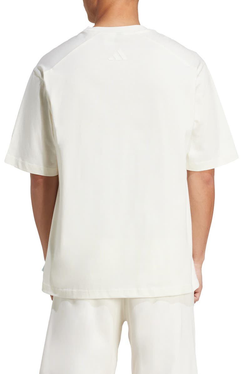 adidas Dog Sock Cotton Crewneck T-Shirt, Alternate, color, Off White