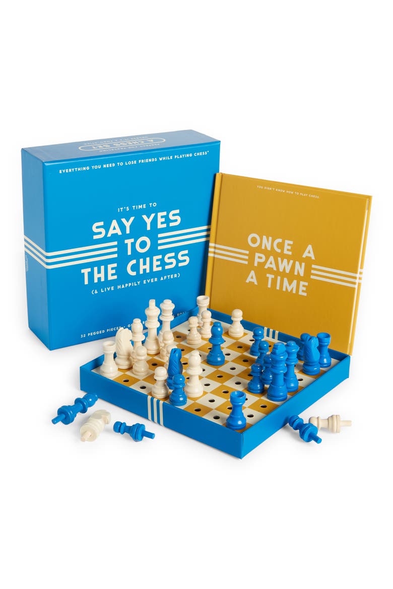'Say Yes to the Chess' Game & Book Set, Main, color, NONE