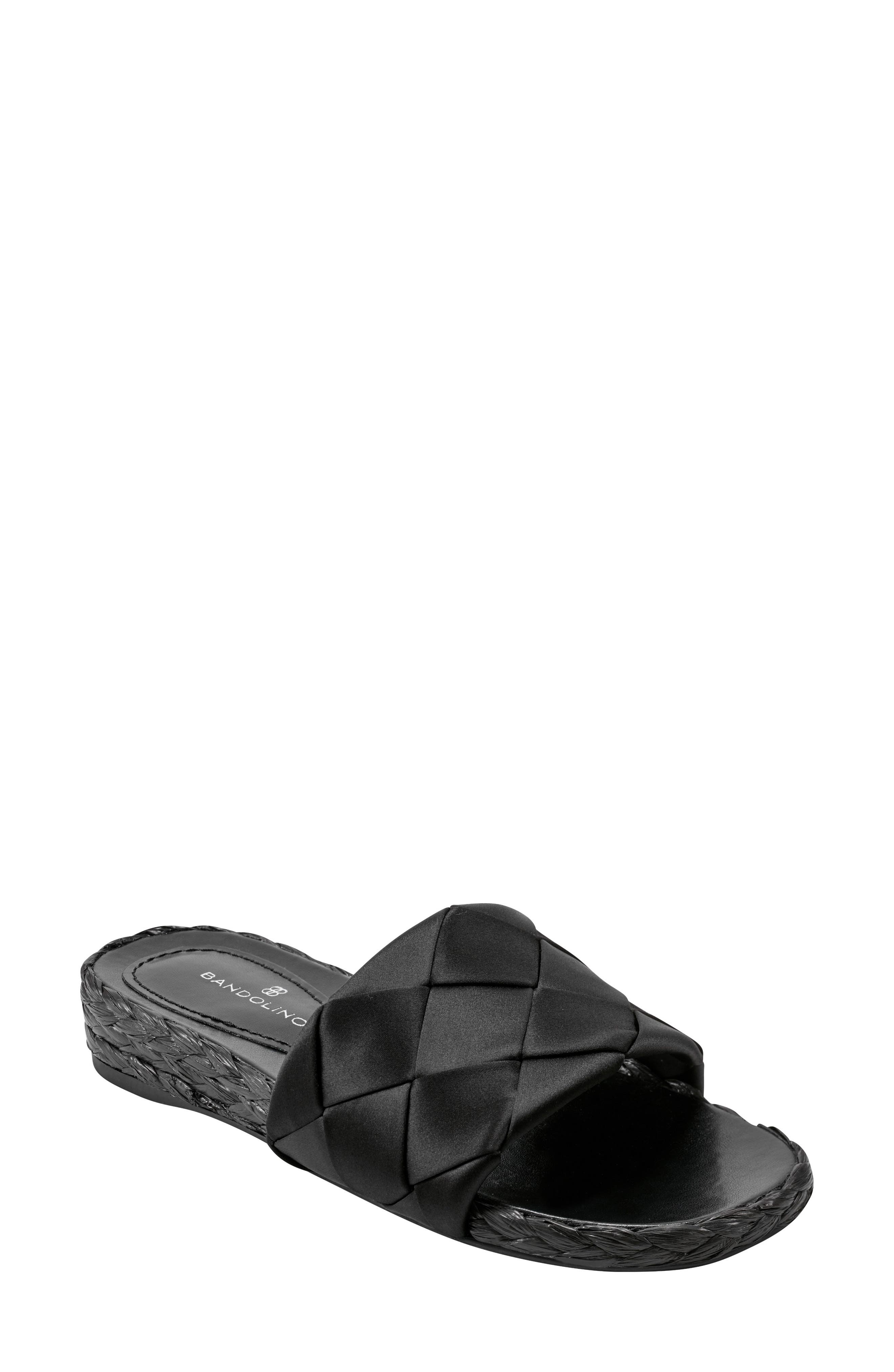 Bandolino Deedee Slide Sandal in Black 