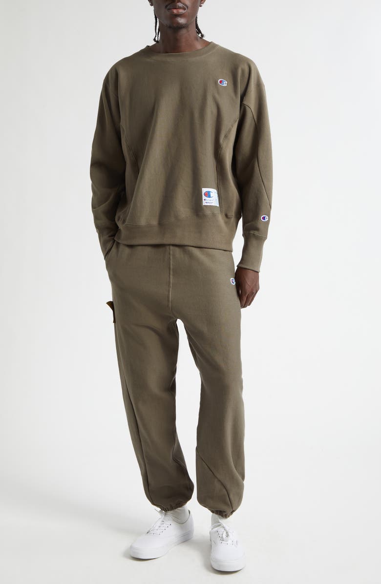 Undercover x Champion Cotton Fleece Sweatshirt, Alternate, color, Khaki Gray