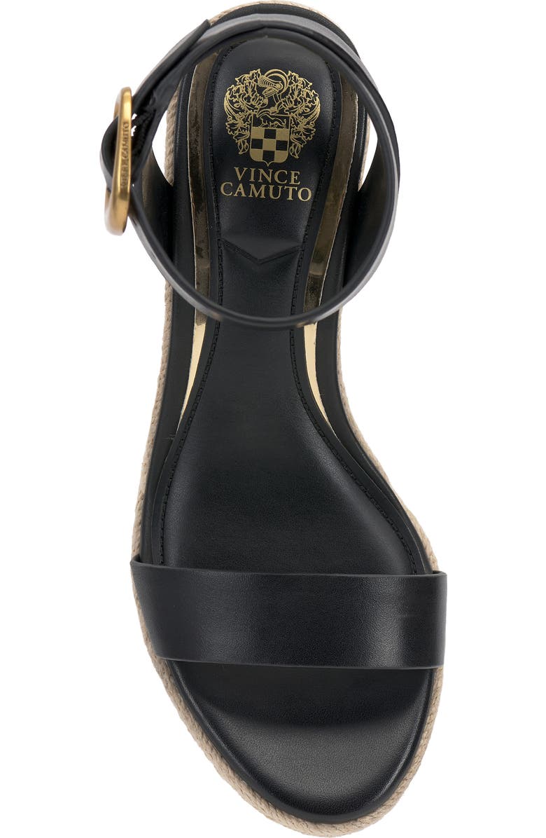 Vince Camuto Felia Wedge Sandal, Alternate, color, Black