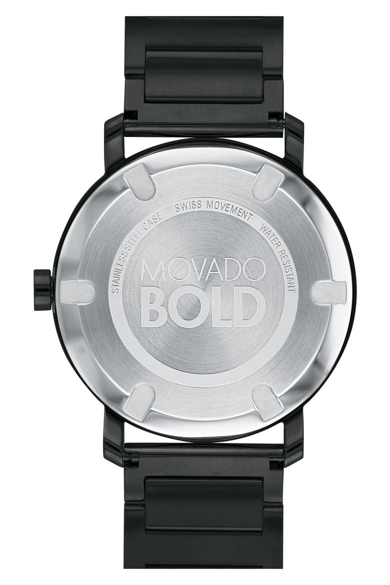 Bold Evolution Bracelet Watch, 40mm, Alternate, color, BLACK