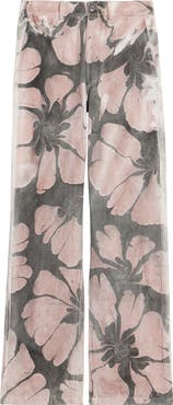 Dries Van Noten Pynam Floral & Solid Straight Leg Pants