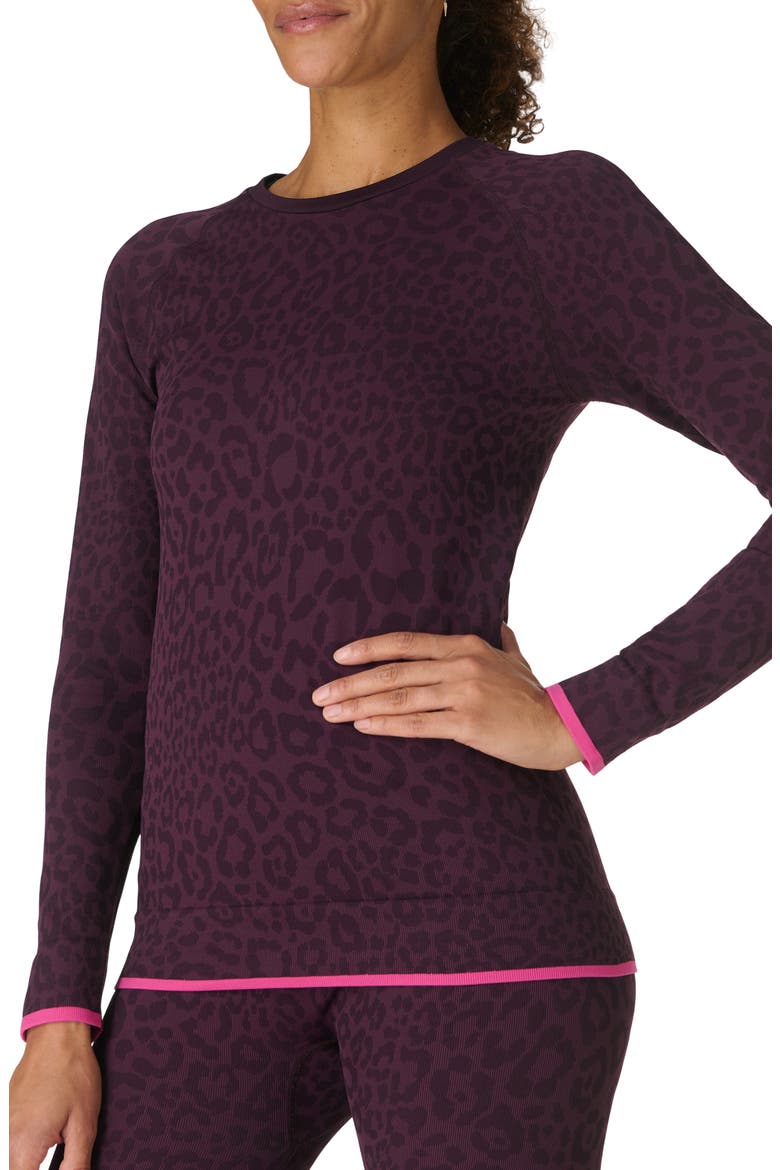 Animal Base Layer Top, Alternate, color, PURPLE LEO JACQUARD