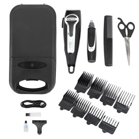 18 Piece Cordless Rechargeable Hair Cutting Kit