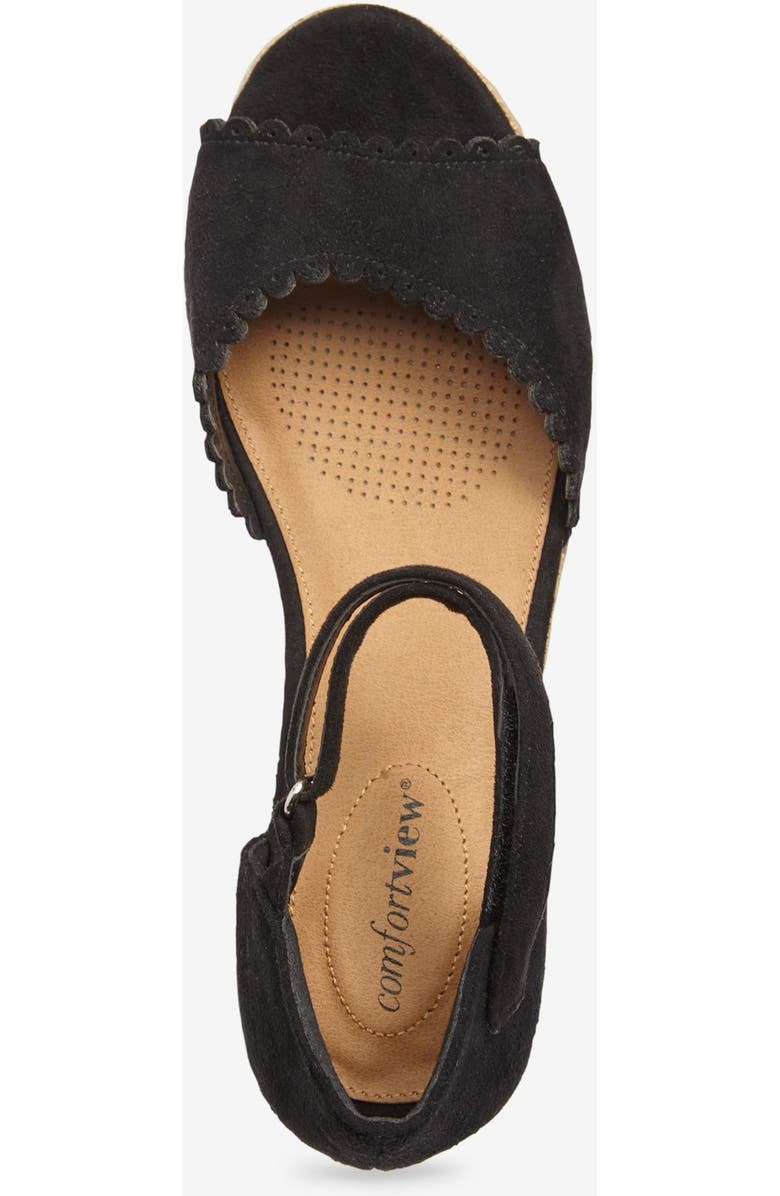 Comfortview The Charlie Espadrille, Alternate, color, Black