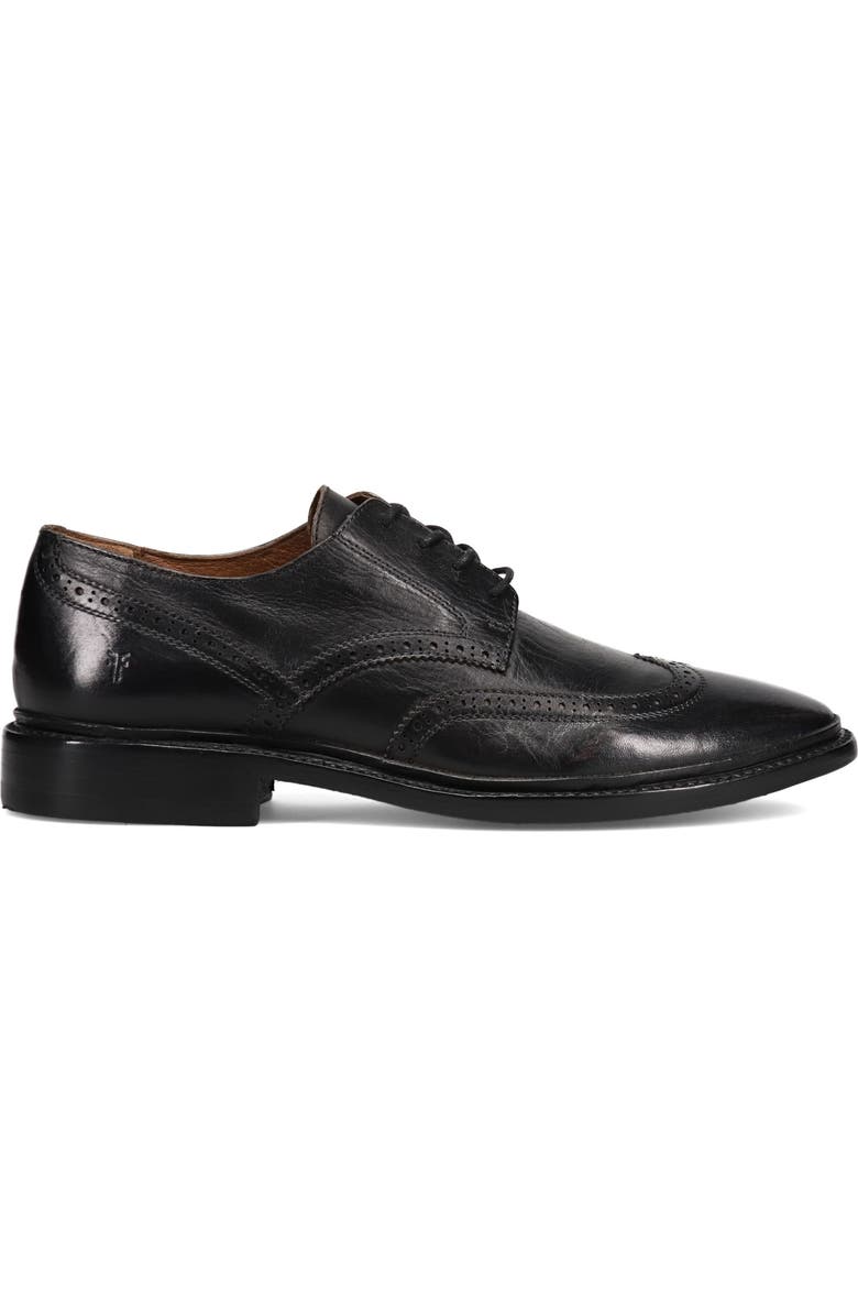 Frye Paul Wingtip Derby, Alternate, color, Black Laredo Leather