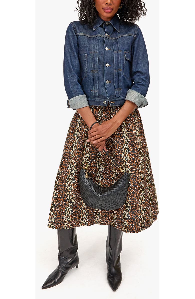 Clare V. Lune Shoulder Bag, Alternate, color, Black