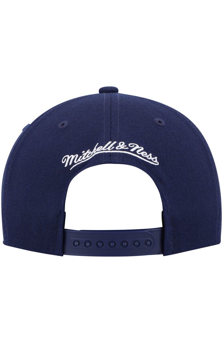 Mitchell & Ness Men's Mitchell & Ness Navy Indiana Pacers Hardwood Classics Team Ground 2.0 Snapback Hat, Alternate, color, 