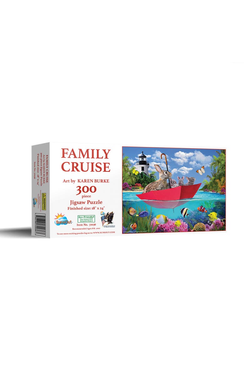 Family Cruise 300 piece Jigsaw Puzzle for Adults, Main, color, Multicolor