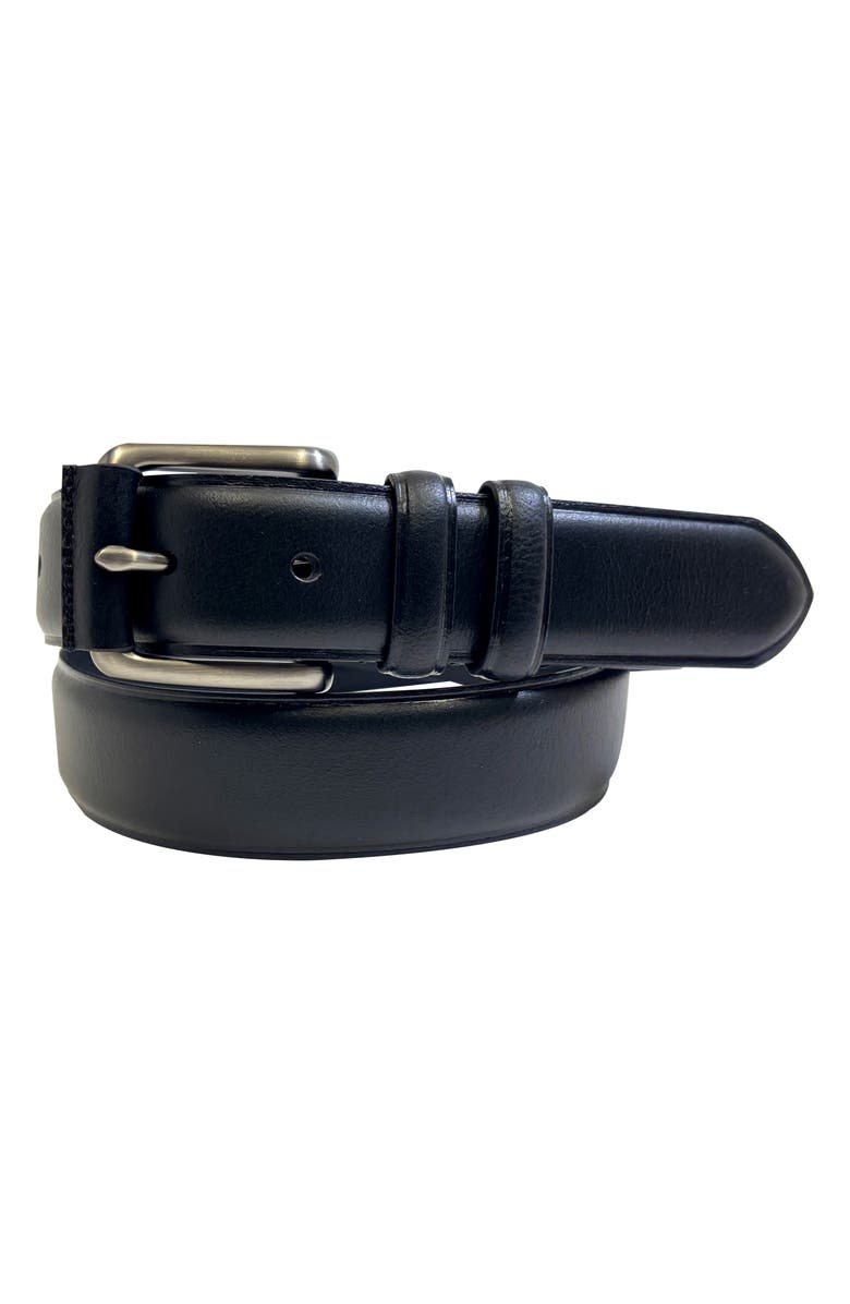BOCONI Leather Belt, Main, color, Black