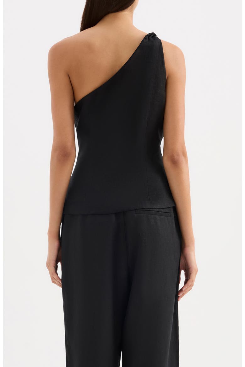 Lotta Linen Top, Alternate, color, Black
