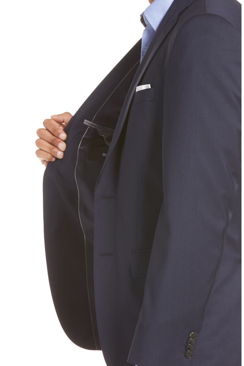 Johnstons/Lenon Regular Fit Solid Wool Suit, Alternate, color, NAVY
