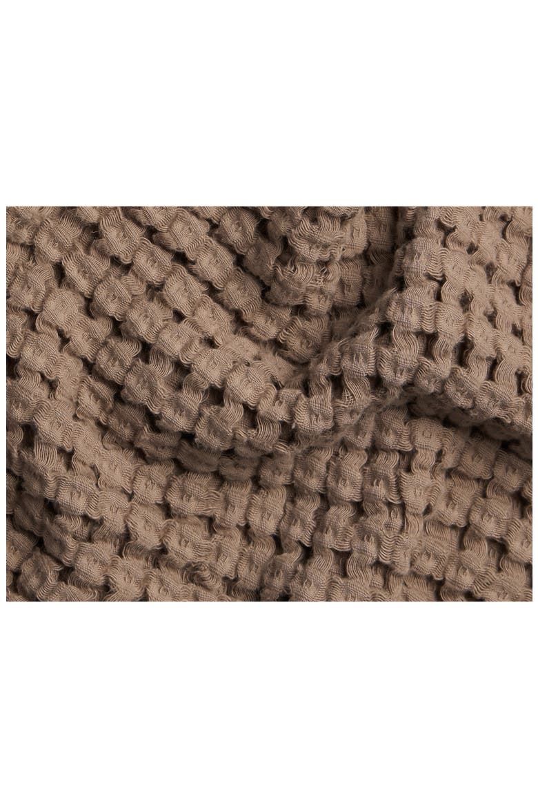Waffle Cotton Throw Blanket, Alternate, color, MINK