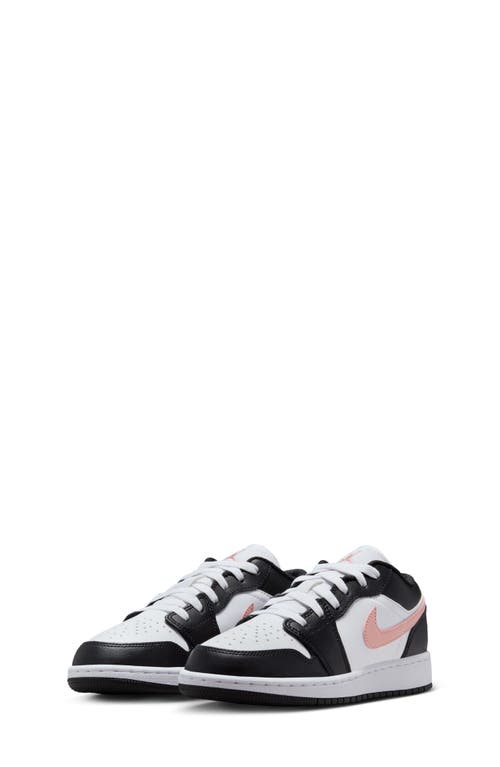 Jordan 1 Low "white/black/rust Pink" Sneakers In White