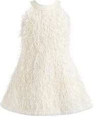 Tulleen Rosette Ribbon-Back Dress
