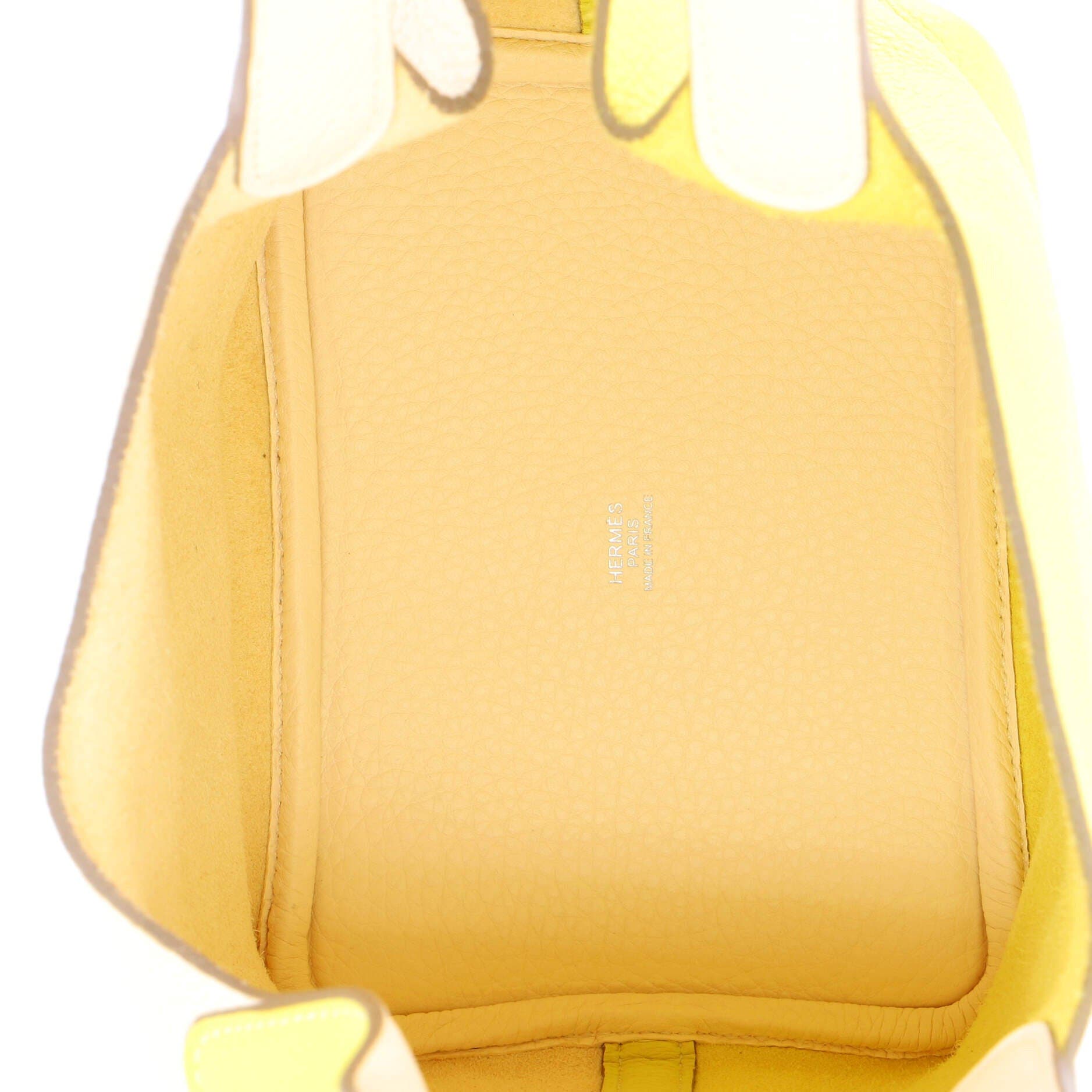 Pre-Owned Hermes Picotin Lock Bag Bicolor Clemence PM, Alternate, color, Bicolor - Nata/Lime