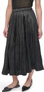 DKNY Crushed Pleated Midi Skirt