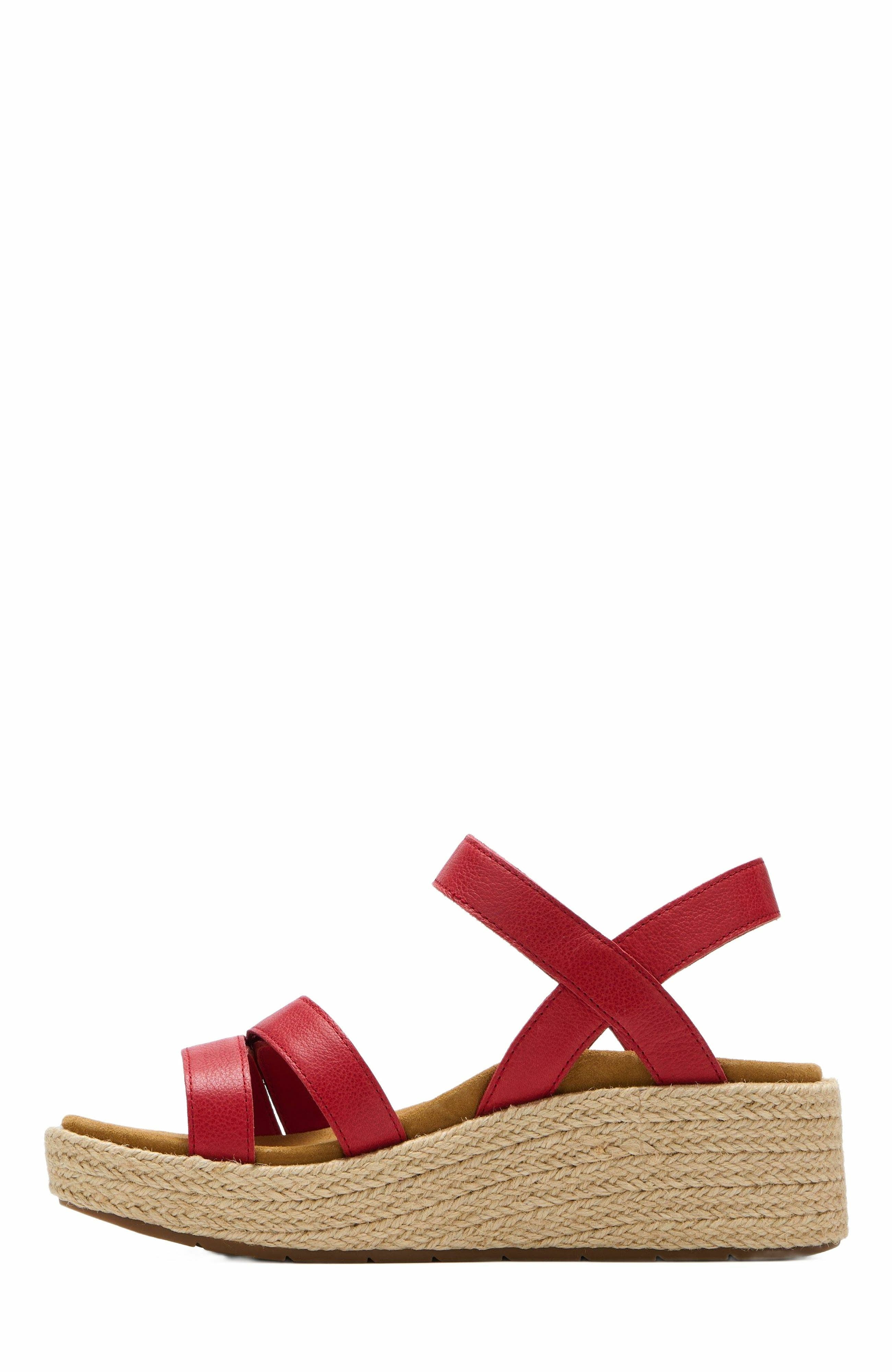 Solstice Strap Sandal, Alternate, color, Red - Regular