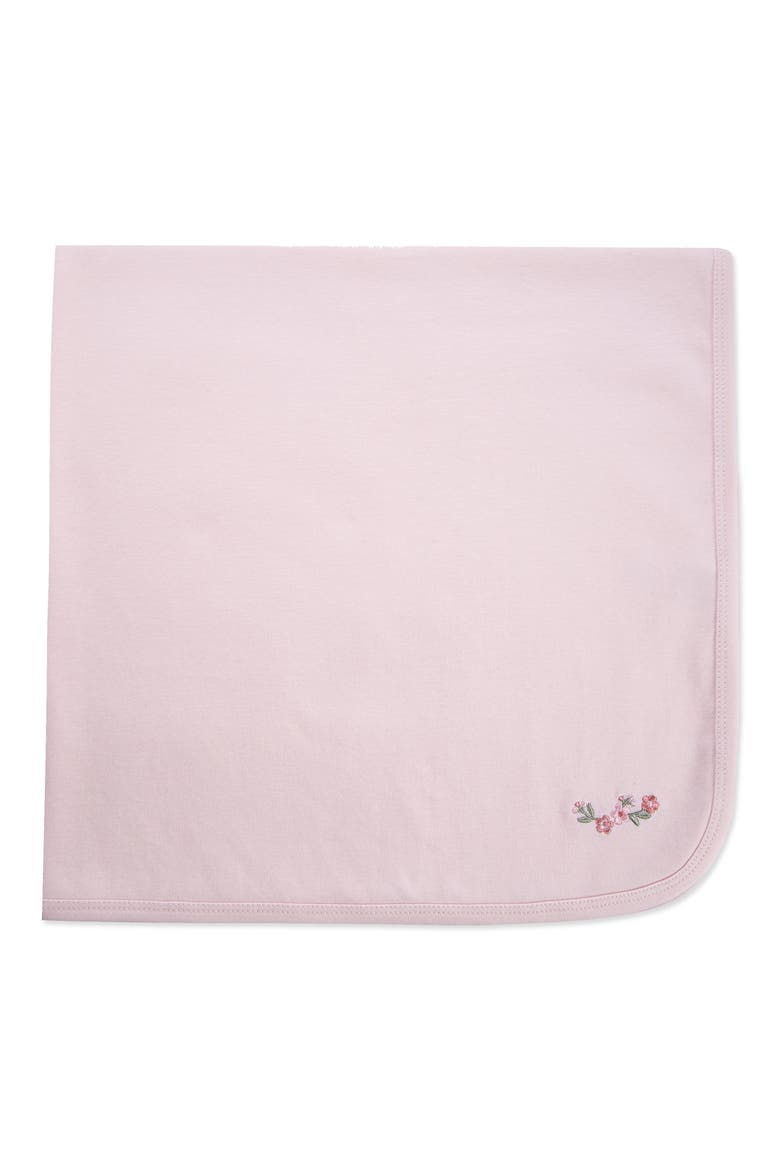 Flower Cotton Blanket (Nordstrom Exclusive), Main, color, PINK