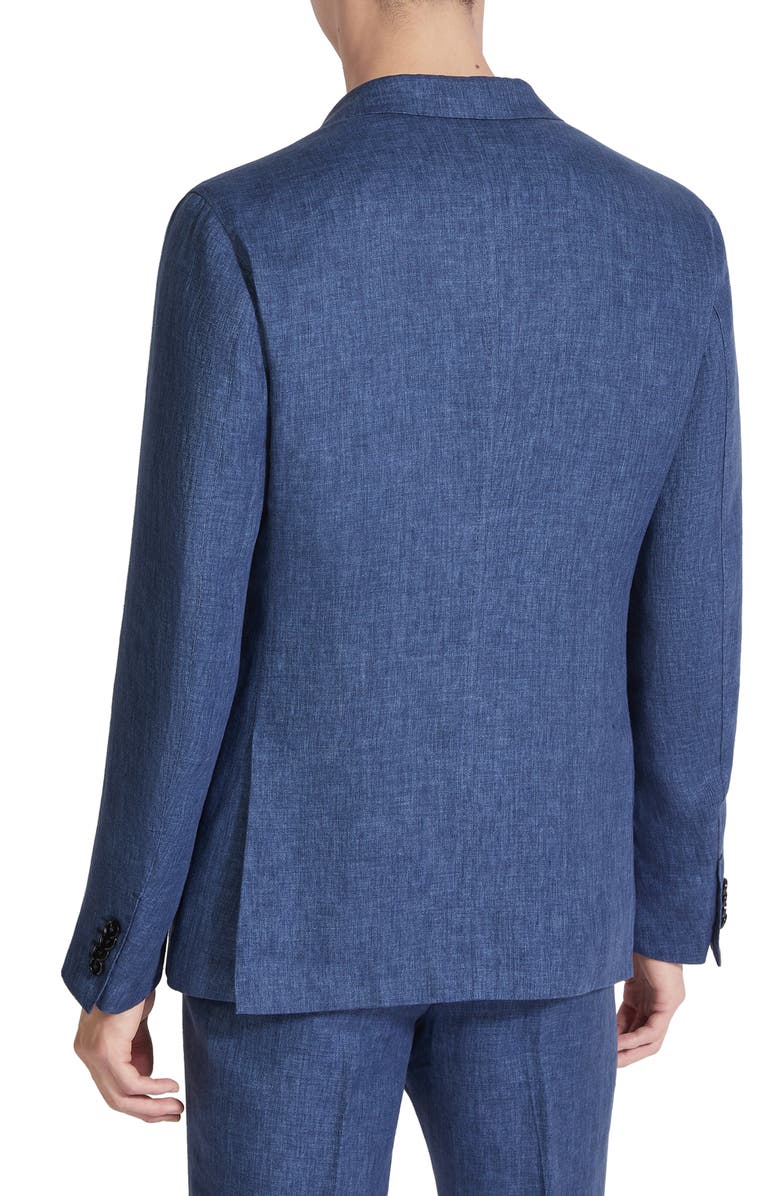 ZEGNA Oasi Linen Sport Coat, Alternate, color, Blu Ciano