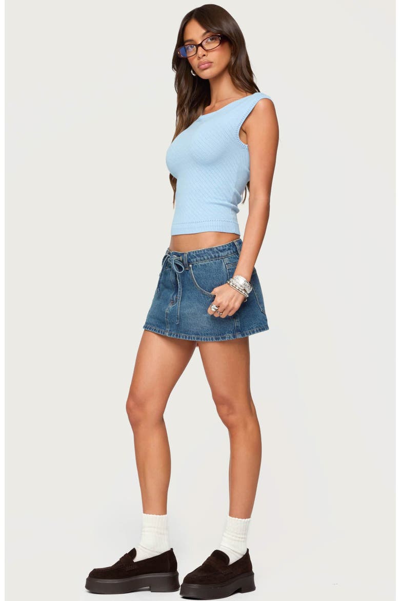 Jarah Pointelle Top, Alternate, color, LIGHT-BLUE