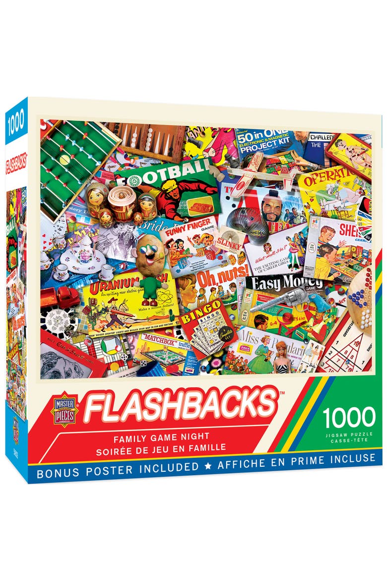 Family Game Night 1000 Piece Puzzle, Main, color, Multicolor