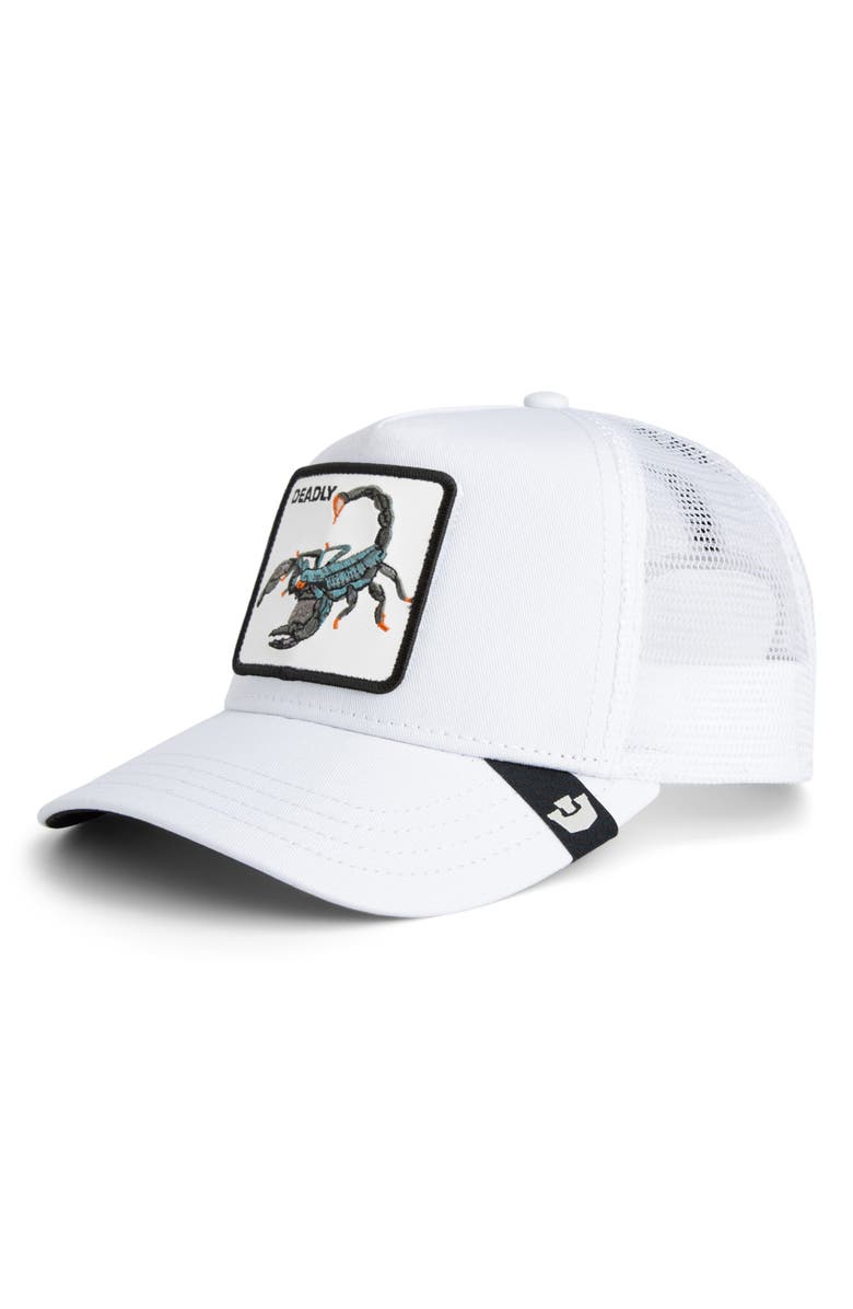 Goorin Bros. The Deadly Scorpion Cap, Alternate, color, White