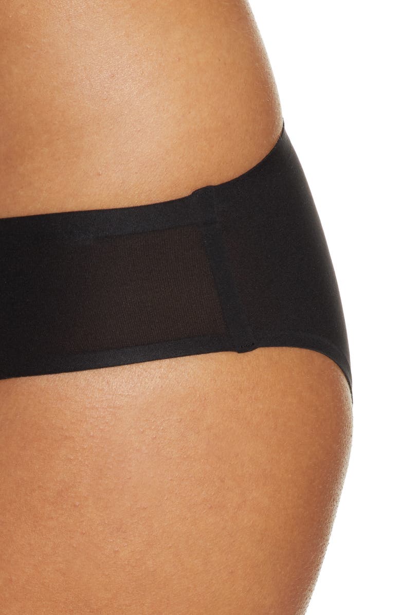 Chantelle Lingerie Soft Stretch Bikini, Alternate, color, Black