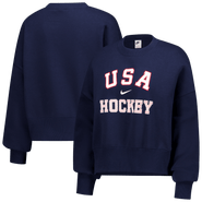Nike Women's Nike Navy US Hockey Oversized Phoenix Fleece Sweatshirt