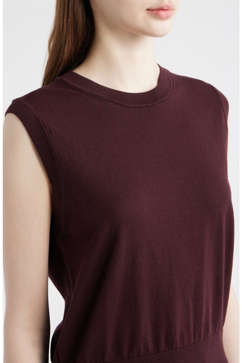 Pullover Cotton Sweater Vest, Alternate, color, FUDGE