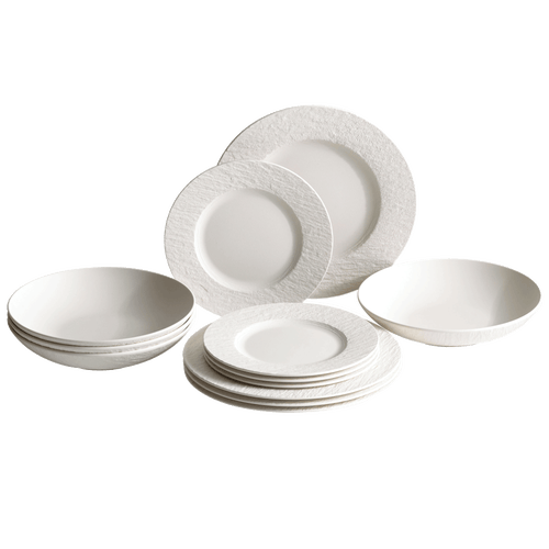 Villeroy & Boch Manufacture Rock 12pc Bowl Set In White