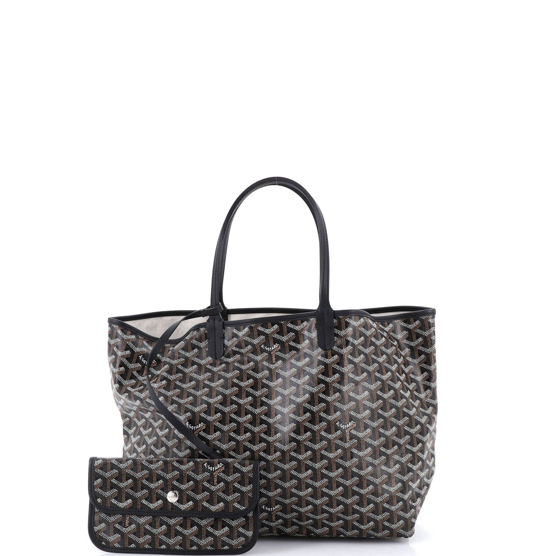 Pre-Owned Goyard Saint Louis Tote Coated Canvas PM, Alternate, color, Black