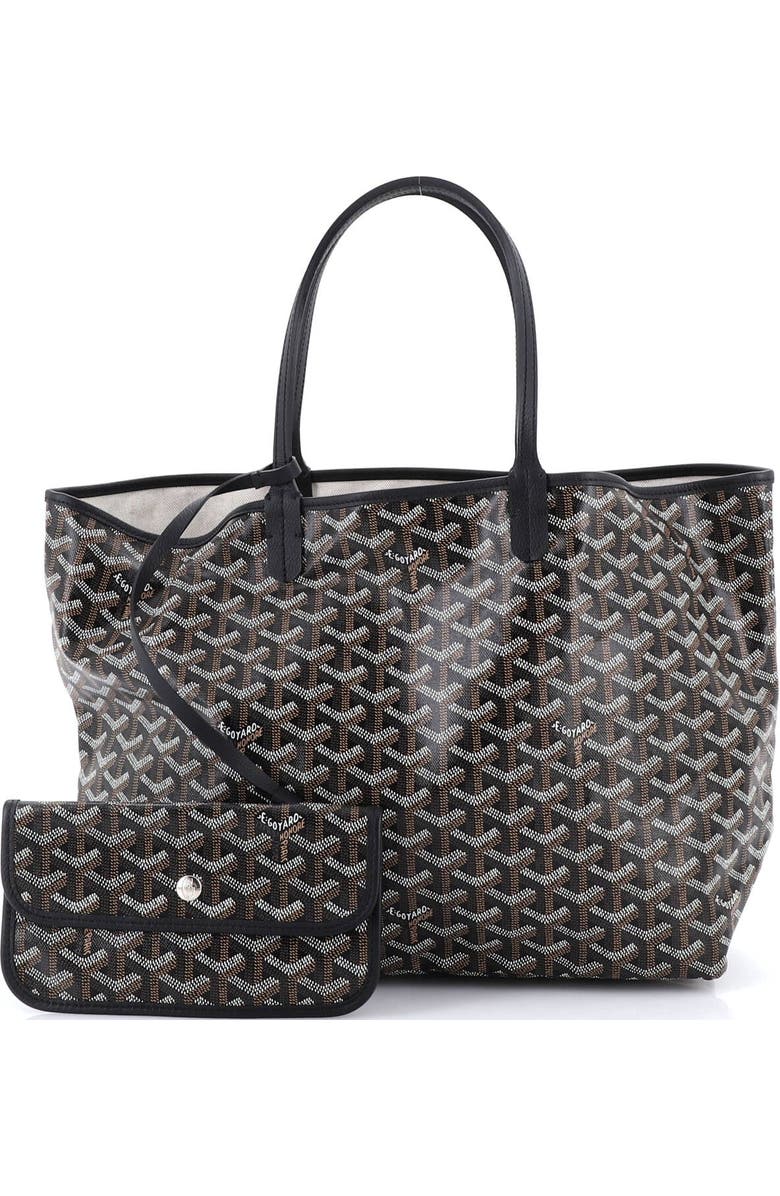 Pre-Owned Goyard Saint Louis Tote Coated Canvas PM, Alternate, color, Black