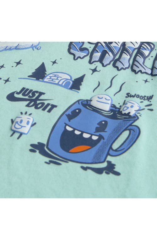 Nike Kids' Holiday Right Graphic T-shirt In Green