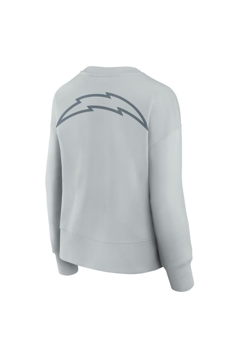 Women's Fanatics  Gray Los Angeles Chargers Elements Pullover Sweatshirt, Alternate, color, Gray