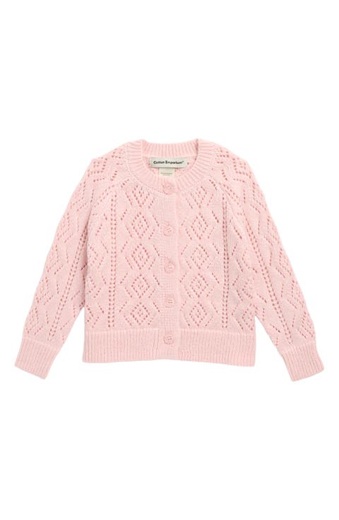 Kids' Pointelle Cardigan (Little Kid & Big Kid)
