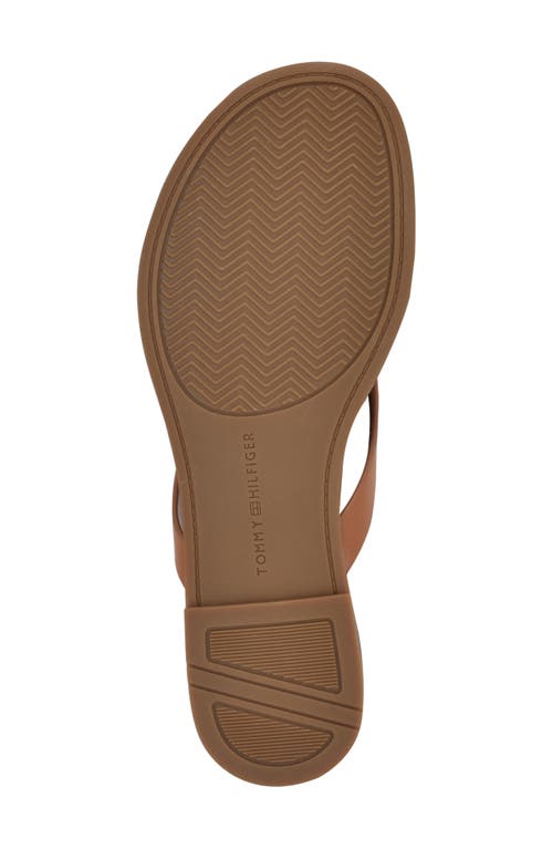 Tommy Hilfiger Liande Thong Sandal In Brown
