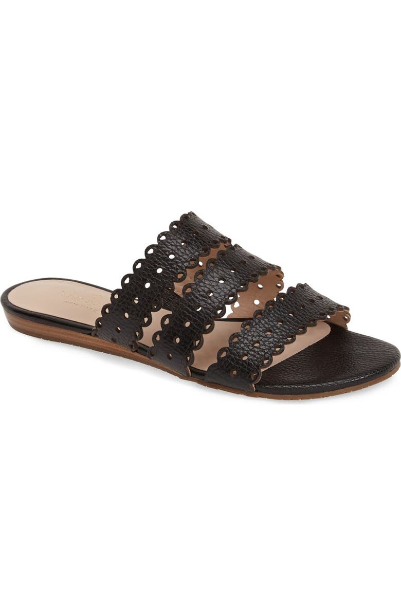 Kate Spade New York 'brittany' leather flat sandal, Main, color,