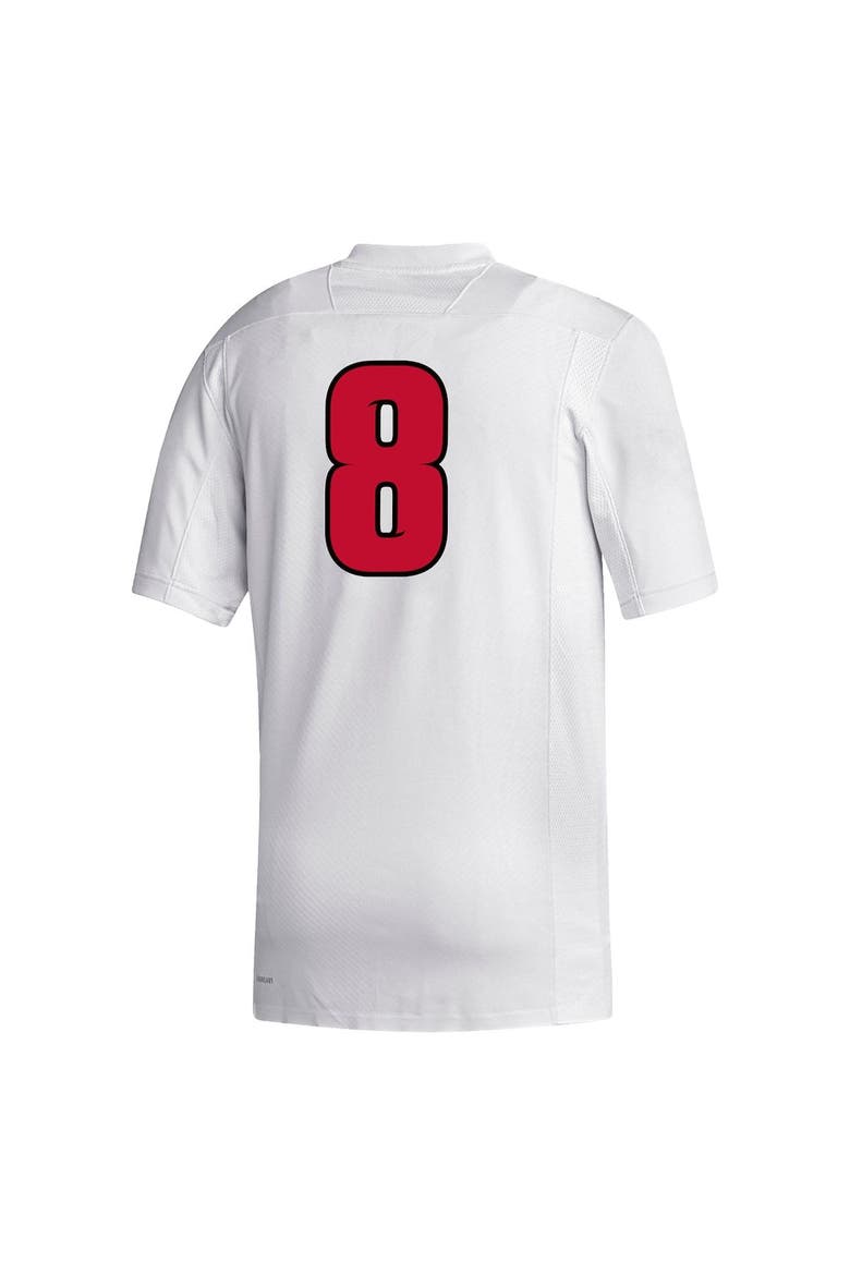Men's adidas #8 White Louisville Cardinals Alumni Replica Jersey, Alternate, color, White