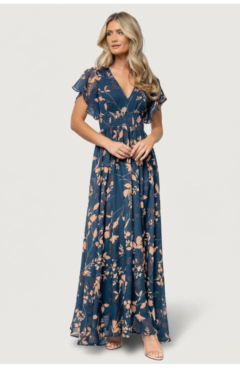 Lynlee Metallic Maxi Dress