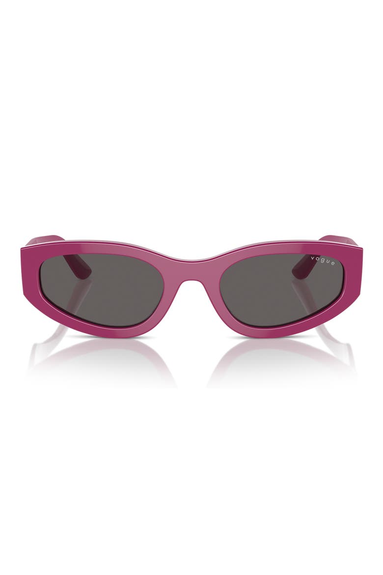 54mm Cat Eye Sunglasses, Main, color, FUCHSIA