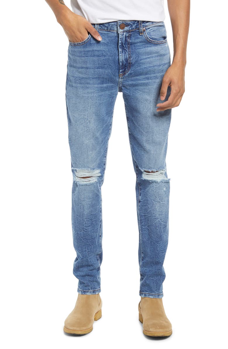 Monfrère Greyson Ripped Skinny Fit Jeans, Main, color, 