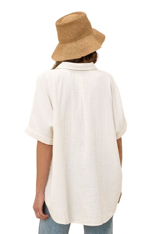 Pact Organic Cotton Coastal Double Gauze Oversized Shirt